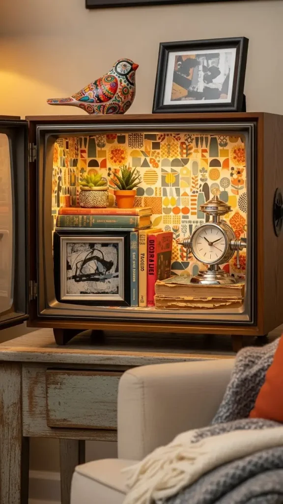18 Retro Funky Home Decor Ideas to Add Nostalgic Charm 8 Old-School Televisions as Decor