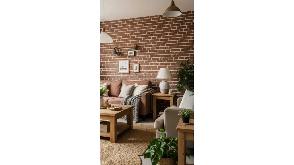 21 Comfy Living Room Ideas Warm Colors Home Decor | Create a Cozy, Inviting Space 8 Rustic Brick Feature Walls