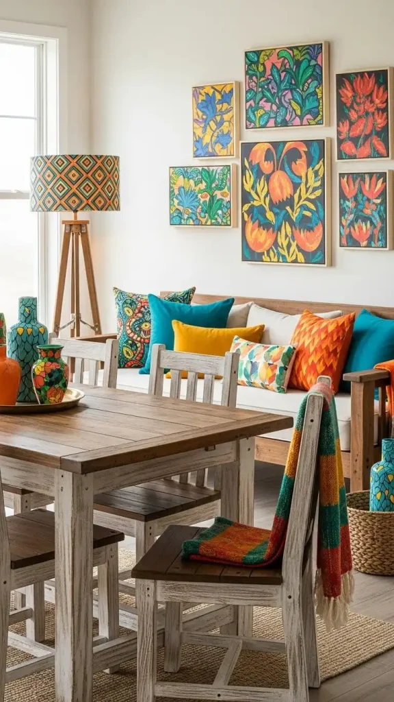 23 Unconventional Decor Combinations for Funky Home Decor to Create Bold and Stunning Interiors 8 Rustic Wood with Bold Colors