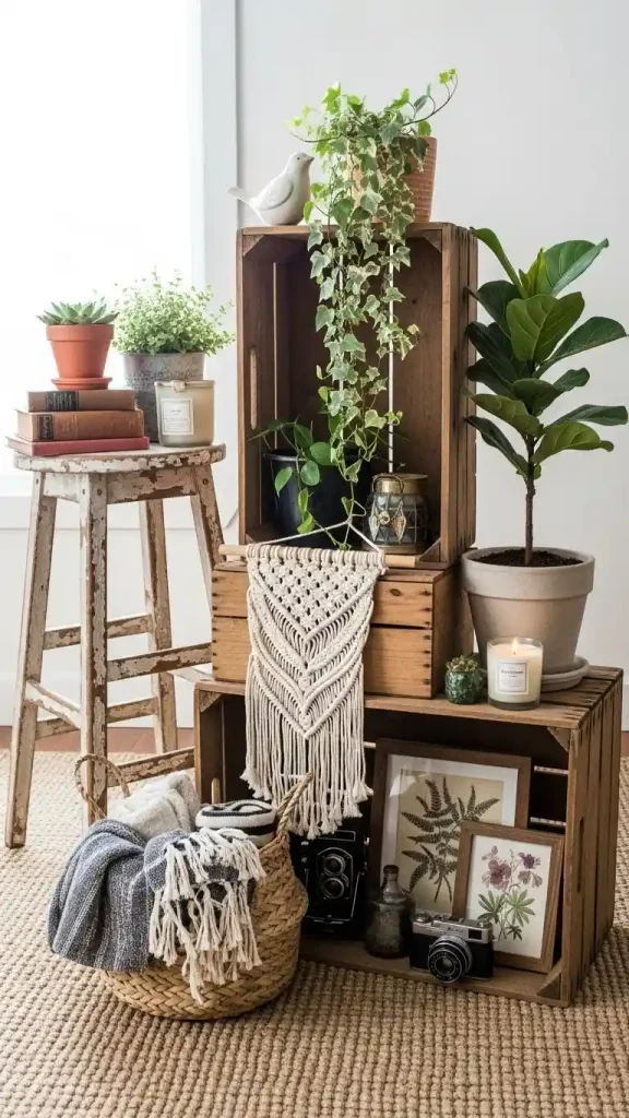 25 Thrifted Home Decor Aesthetic | Stylish & Budget-Friendly Ideas 9 Rustic Wooden Accents