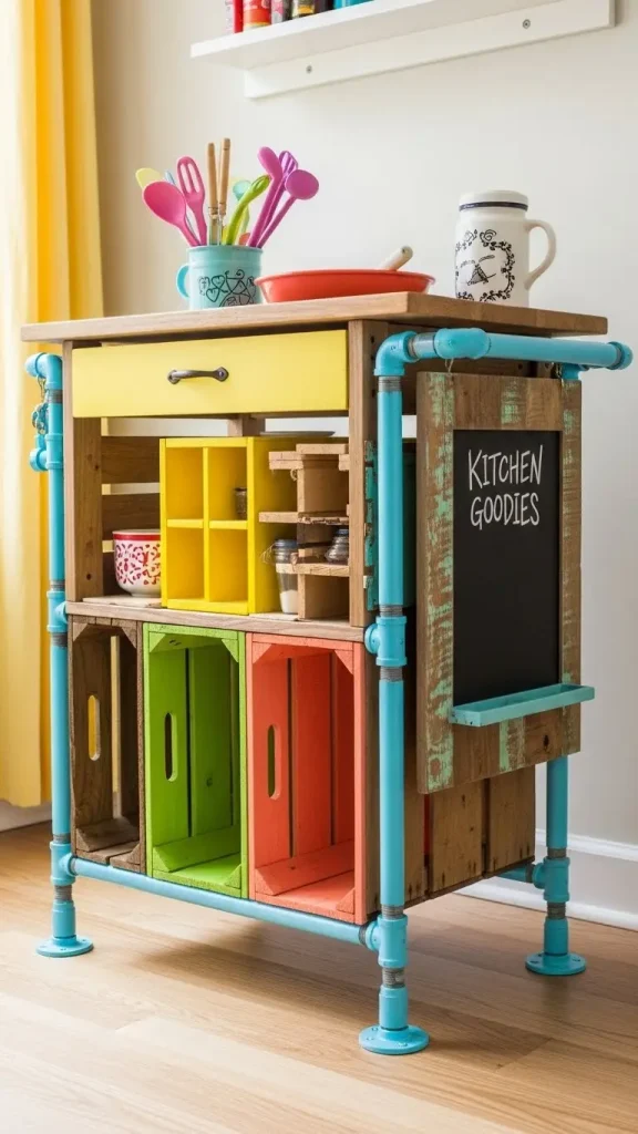 21 Funky Home Decor Kitchen Ideas That Transform Your Cooking Space 9 Upcycled Furniture