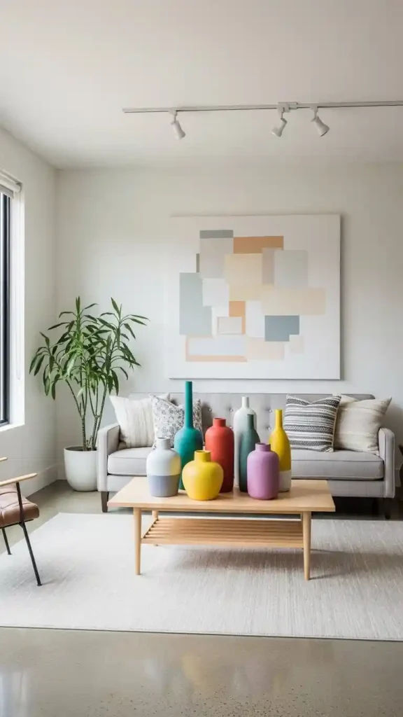 20 Pop of Color Home Decor ideas | Brighten Your Space with Style 9 Use Colorful Decorative Vases