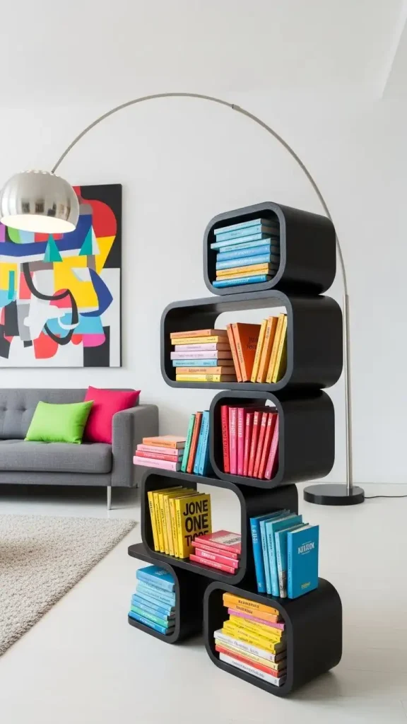 20 Creative Storage Ideas for Funky Home Decor to Make Your Home Bold & Organized 10 Funky Bookshelves with Irregular Shapes