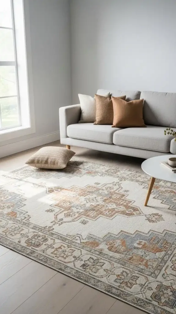 23 Simple Thrifted Home Decor Ideas for a Cozy & Stylish Home 10 Neutral Area Rugs