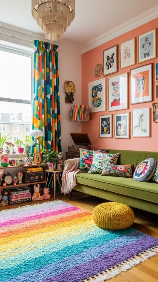 23 Eclectic Funky Home Decor Creative Ideas for a Stylish Space 10 Patterned Curtains