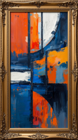 23 Unconventional Decor Combinations for Funky Home Decor to Create Bold and Stunning Interiors 9 Abstract Art with Traditional Frames