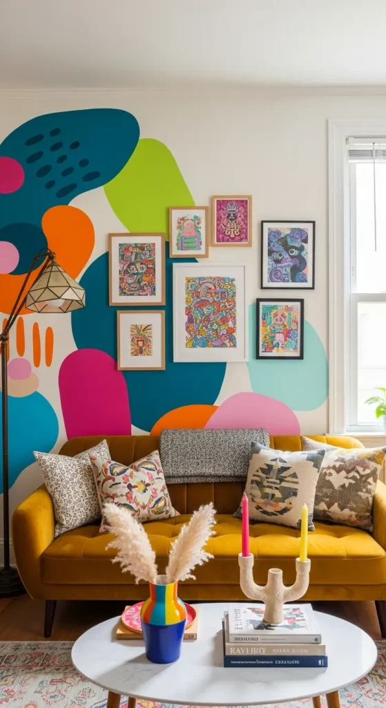 19 Quirky Home Decor Inspiration Apartment Therapy |Style Ideas for Small Spaces 2 Bold Accent Walls in Small Apartments