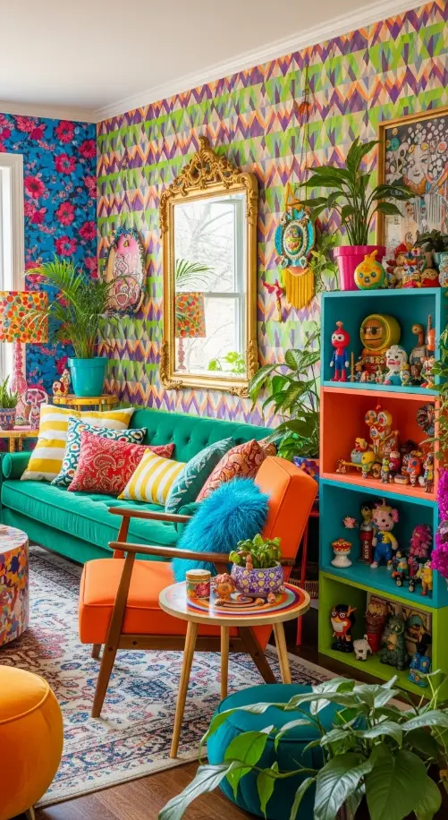 24 Eclectic Quirky Home Decor | Creative Ideas for a Unique Home 2 Bold Color Combinations