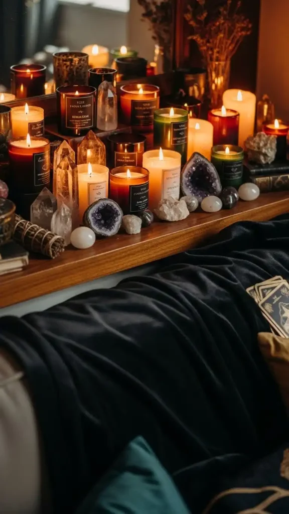 19 Witch Aesthetic Home Decor | Magical Ideas for Mystical Interiors 2 Candle Displays