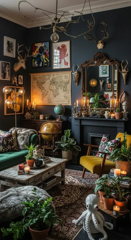 21 Dark Quirky Home Decor | Ideas for a Mysterious & Stylish Home 2 Moody Wall Colors