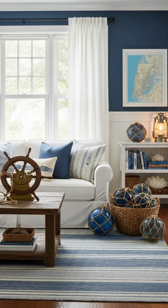21 Fisherman Aesthetic Home Decor | Nautical & Coastal Ideas 2 Nautical Color Palette