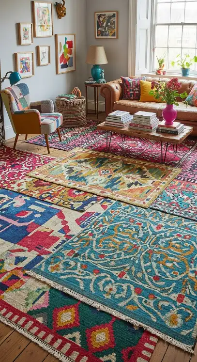 21 Quirky Home Decor Inspiration Interior Design | Bold & Creative 11 Artistic Rugs & Carpets