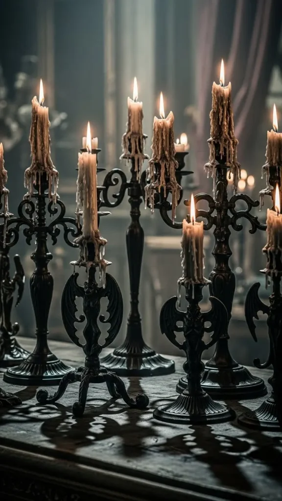 20 Victorian Gothic Home Decor | Dark Elegance Inspired by Timeless Victorian Style 11 Candle Decor for Gothic Ambiance