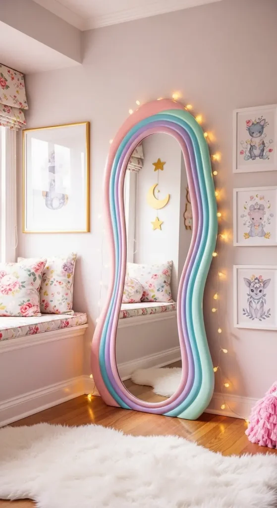 20 Girly Quirky Home Decor Ideas for Cute, Playful & Stylish Interiors 11 Decorative Mirrors with Curved Frames