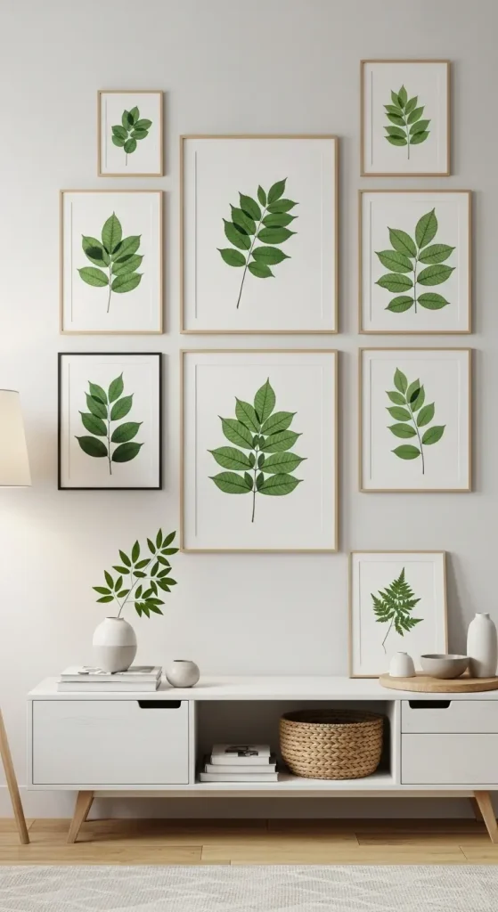 19 Green Aesthetic Home Decor | Fresh & Nature-Inspired Ideas 11 Green Wall Art & Botanical Prints
