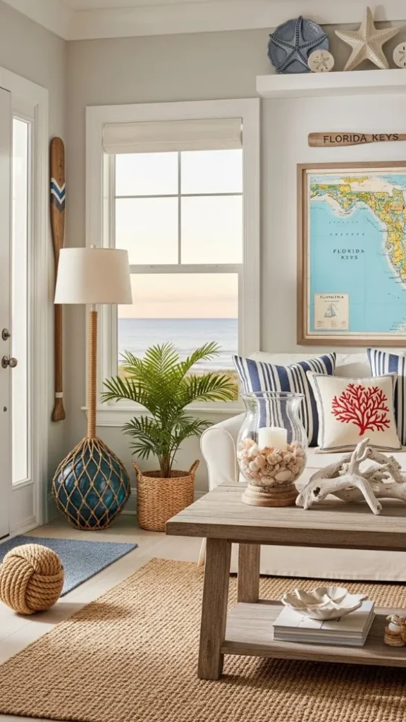 20 Florida Aesthetic Home Decor | Tropical & Coastal Ideas 11 Nautical Decor Elements