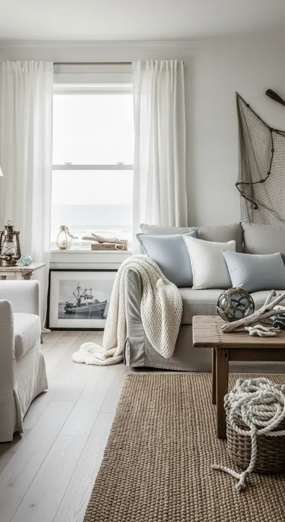 21 Fisherman Aesthetic Home Decor | Nautical & Coastal Ideas 12 Neutral Linen & Cotton Fabrics