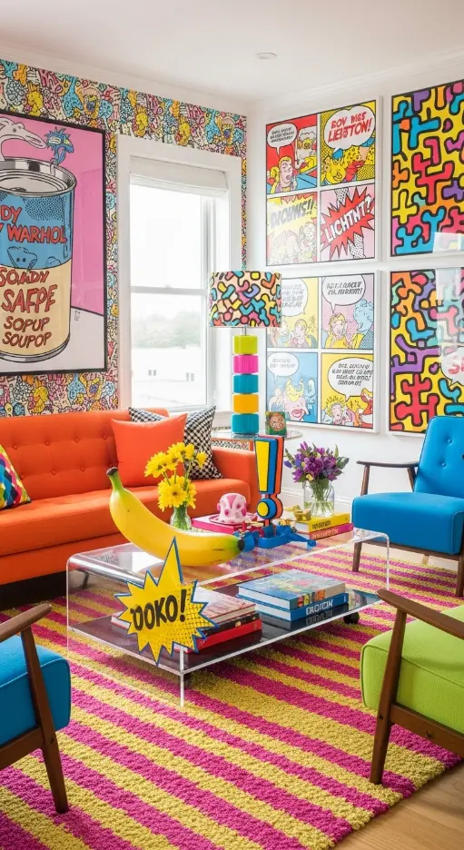 21 Quirky Home Decor Living Room Creative Ideas for a Unique & Stylish Space 12 Pop-Art Inspired Decor