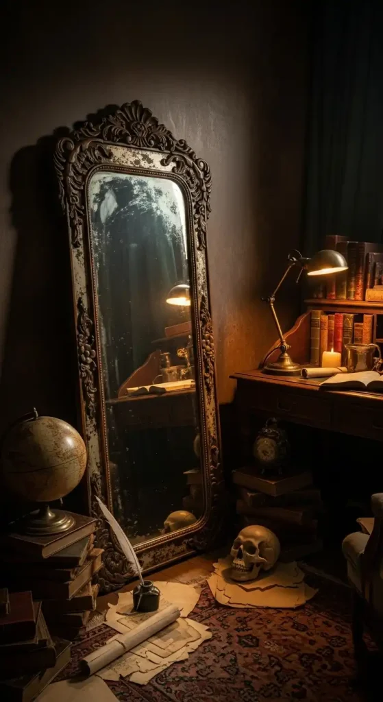 23 Dark Academia Aesthetic Home Decor | Moody & Intellectual Ideas 13 12. Antique Mirrors