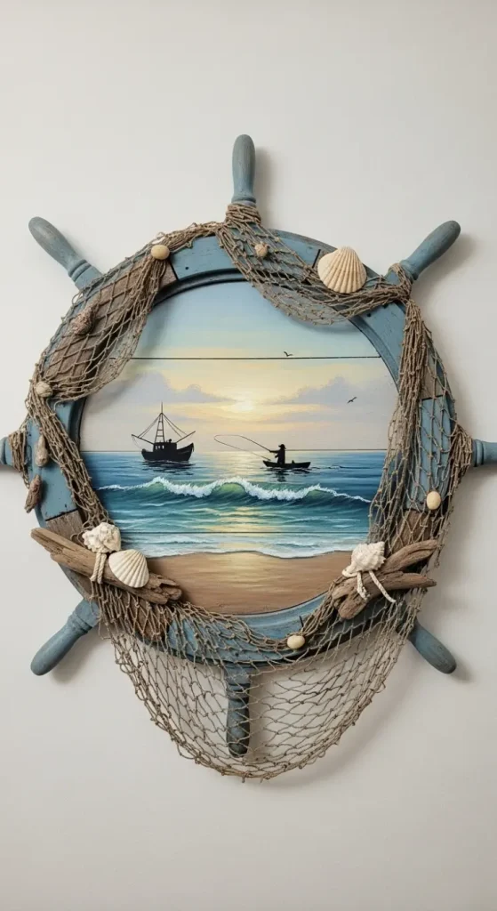 21 Fisherman Aesthetic Home Decor | Nautical & Coastal Ideas 13 Ocean-Inspired Artwork