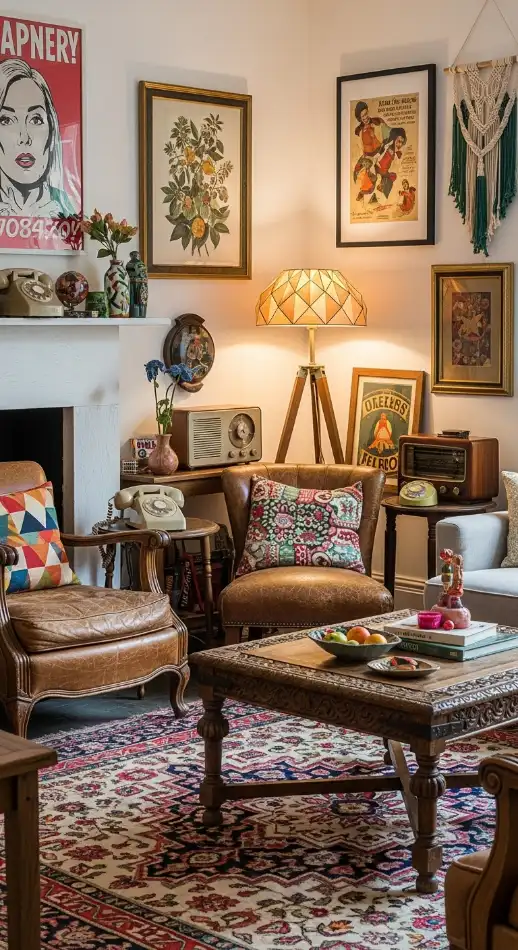 21 Quirky Home Decor Inspiration Interior Design | Bold & Creative 13 Vintage & Retro Accents