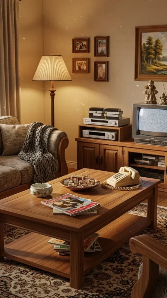 21 90s Aesthetic Home Decor | Retro & Nostalgic Ideas 13 Warm Wooden Furniture