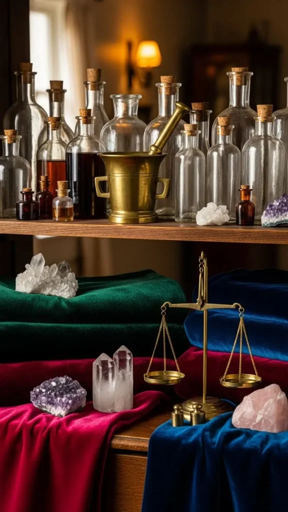 21 Practical Magic Aesthetic Home Decor | Enchanting Ideas for Mystical Spaces 14 Alchemy-Inspired Decor