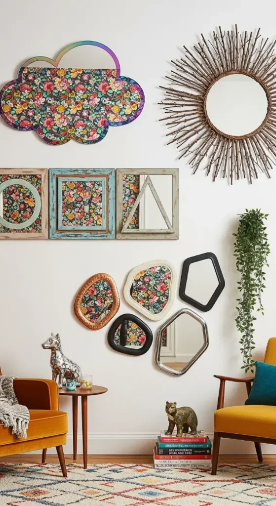 19 Quirky Home Decor Inspiration | Creative Ideas to Transform Your Space 15 Artistic Wall Mirrors