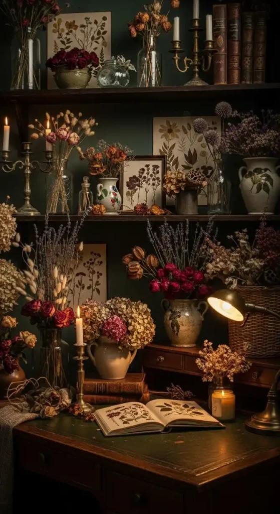 23 Dark Academia Aesthetic Home Decor | Moody & Intellectual Ideas 15 Botanical & Dried Florals