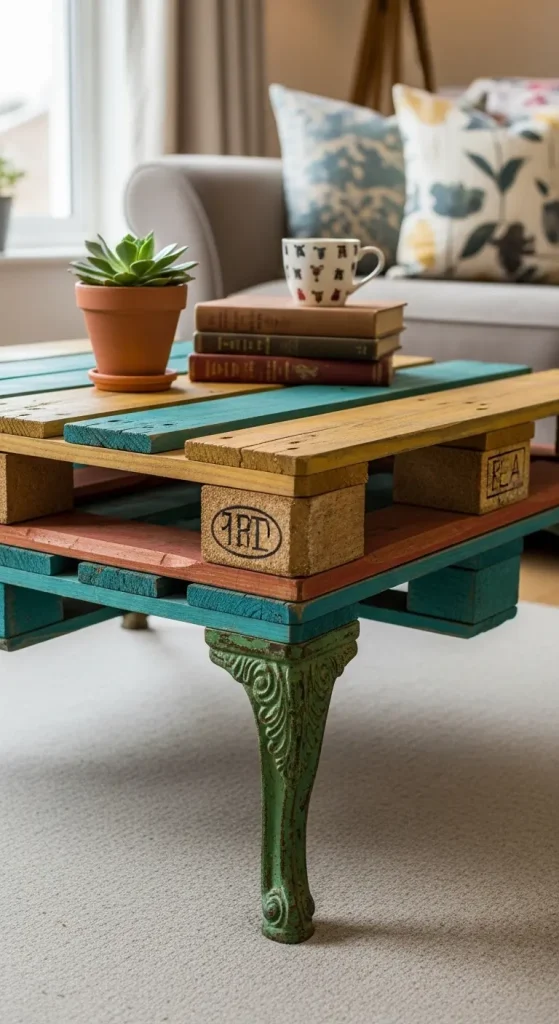23 Quirky Home Decor Upcycling Funky Junk Interiors | Creative Ideas 15 DIY Pallet Coffee Tables
