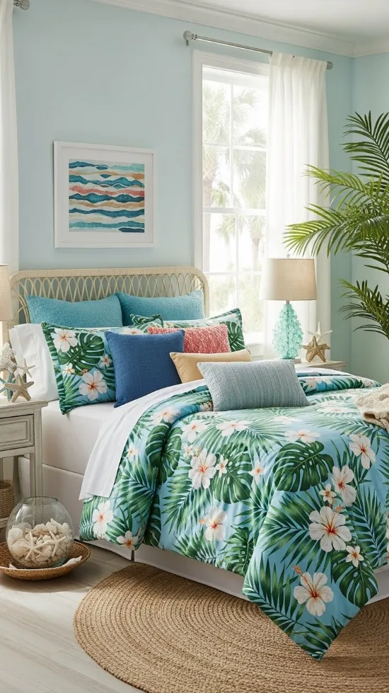 20 Florida Aesthetic Home Decor | Tropical & Coastal Ideas 15 Florida-Inspired Bedroom Decor