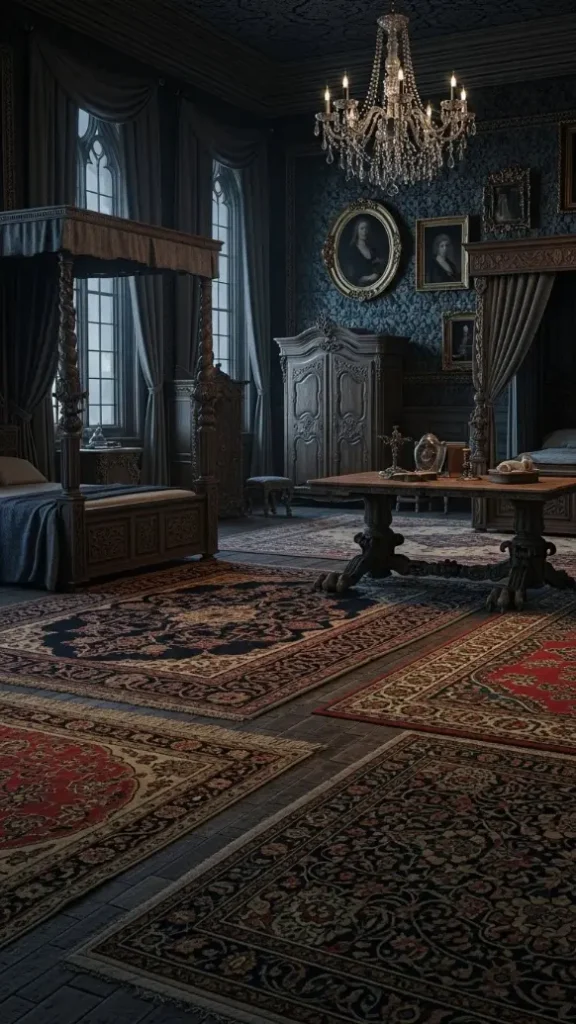 23 Dark Gothic Home Decor | Moody Elegance for Timeless Spaces 15 Gothic Rugs and Carpets