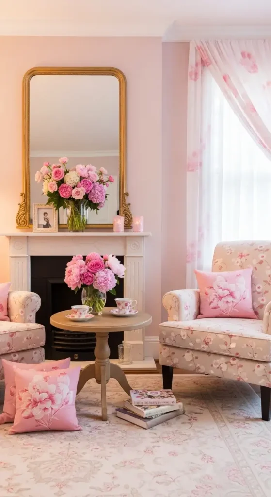 19 Pink Aesthetic Home Decor | Soft, Stylish, and Dreamy Interior Ideas 15 Pink Floral Decor Touches