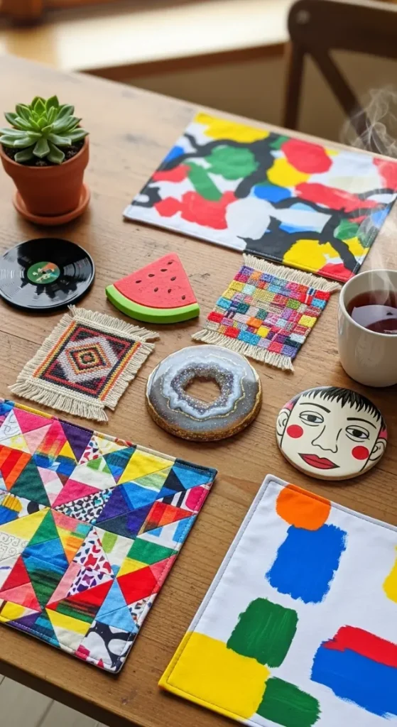 20 DIY Quirky Home Decor | Creative Ideas to Transform Your Space 15 Quirky Coasters & Placemats