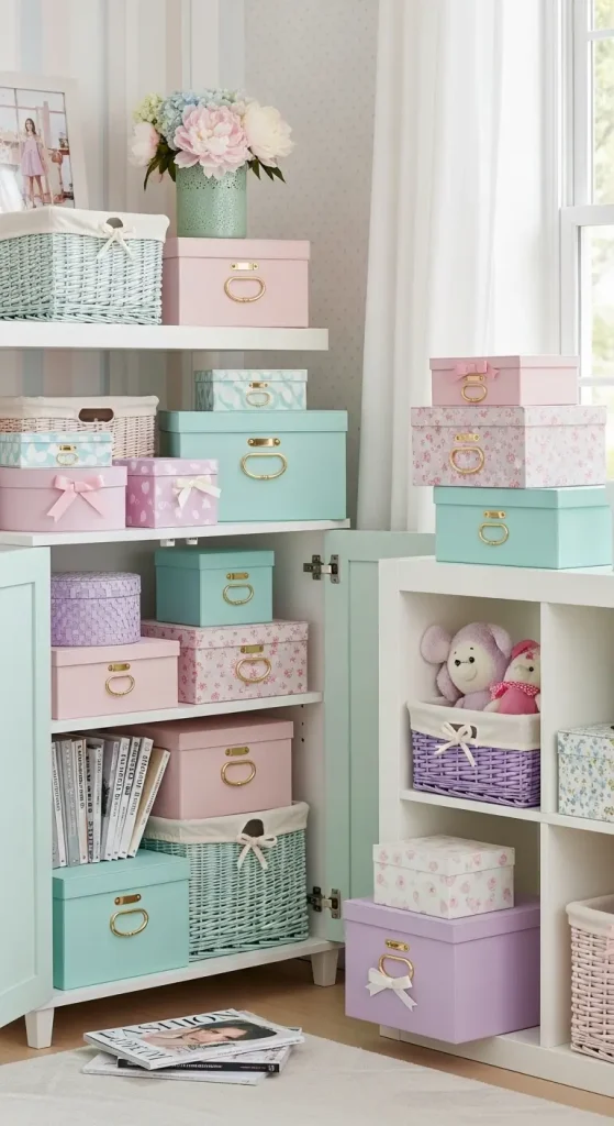 20 Girly Quirky Home Decor Ideas for Cute, Playful & Stylish Interiors 16 Cute Storage Boxes & Baskets
