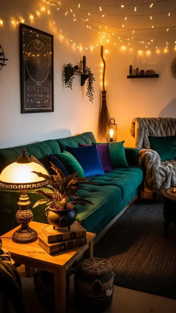 19 Witch Aesthetic Home Decor | Magical Ideas for Mystical Interiors 16 Soft Ambient Lighting