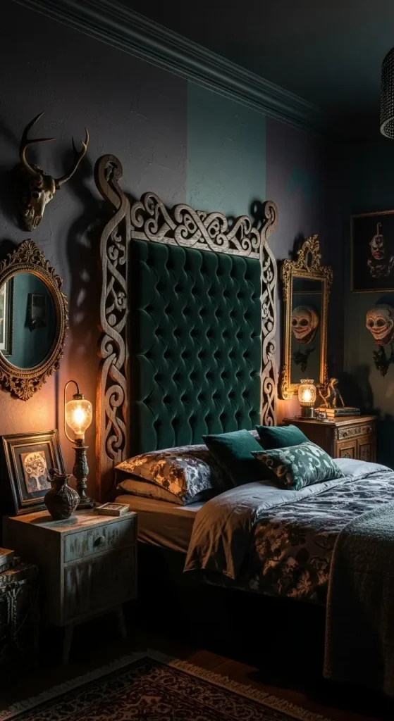21 Dark Quirky Home Decor | Ideas for a Mysterious & Stylish Home 16 Statement Headboards