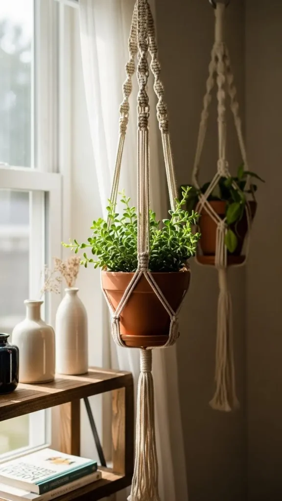 18 Aesthetic Home Decor DIY | Creative Ideas to Transform Your Space 17 Boho Macramé Plant Hangers