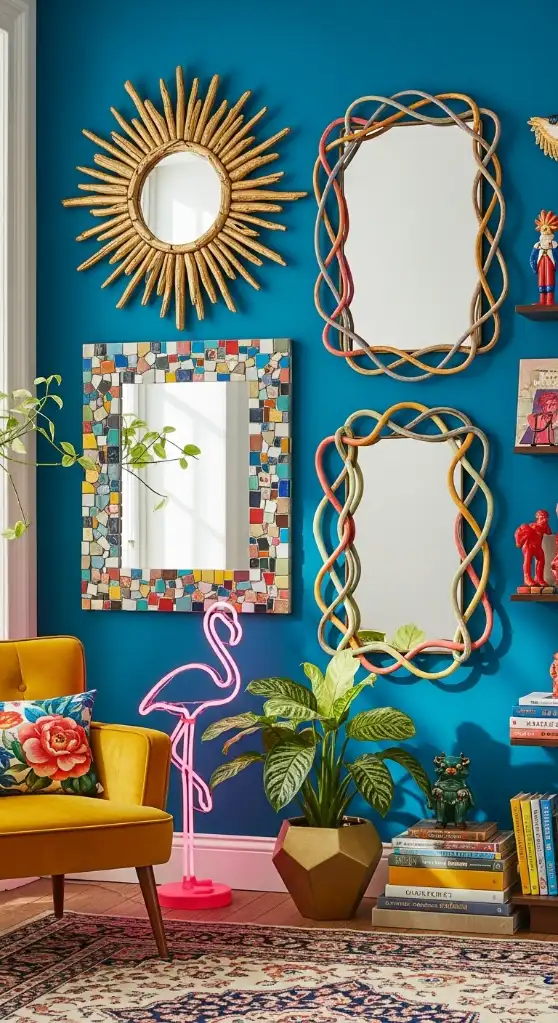 21 Quirky Home Decor Inspiration Interior Design | Bold & Creative 17 Statement Mirrors