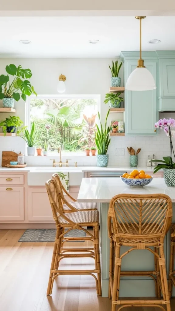 20 Florida Aesthetic Home Decor | Tropical & Coastal Ideas 17 Tropical Kitchen Accents