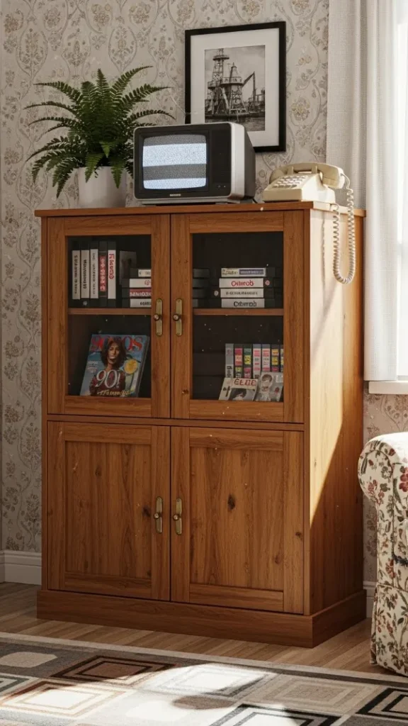 21 90s Aesthetic Home Decor | Retro & Nostalgic Ideas 17 Vintage Storage Cabinets