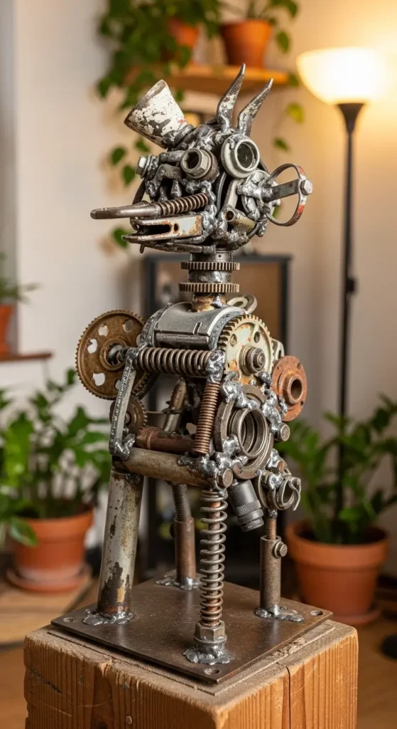 23 Quirky Home Decor Upcycling Funky Junk Interiors | Creative Ideas 18 Junkyard Sculptural Decor