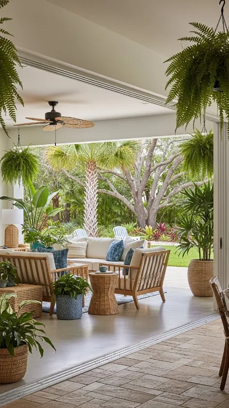 20 Florida Aesthetic Home Decor | Tropical & Coastal Ideas 18 Outdoor-Inspired Interiors