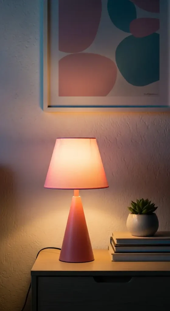 19 Pink Aesthetic Home Decor | Soft, Stylish, and Dreamy Interior Ideas 18 Pink Table Lamps