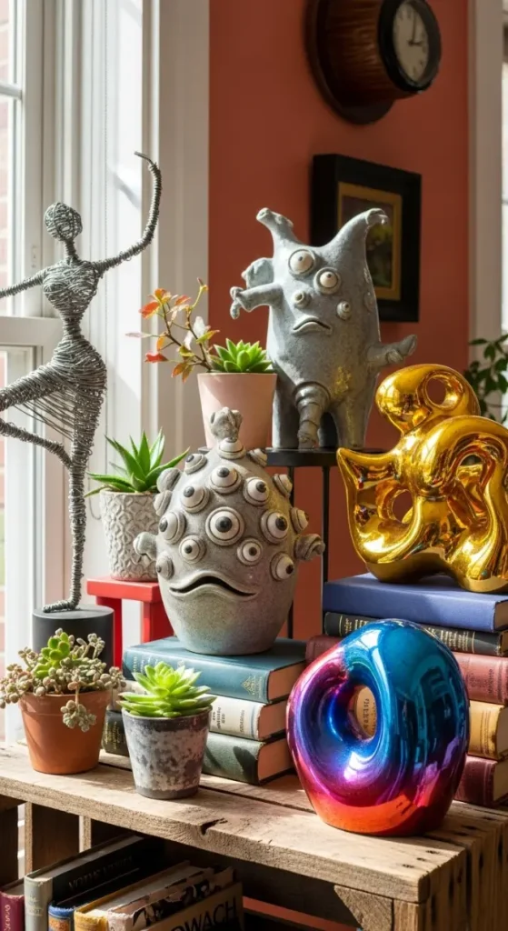19 Quirky Home Decor Inspiration | Creative Ideas to Transform Your Space 18 Sculptural Decor Accents