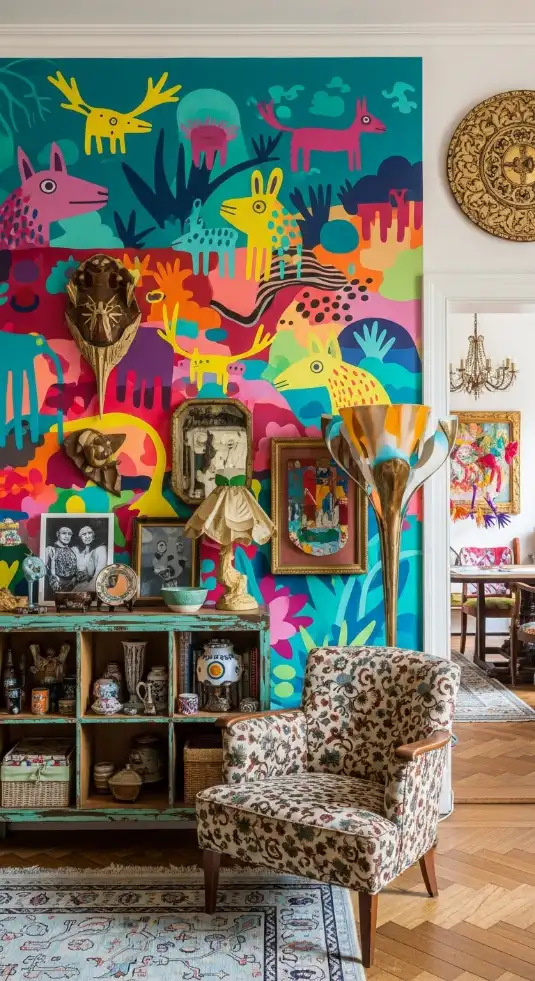 21 Quirky Home Decor Inspiration Interior Design | Bold & Creative 19 Bold Accent Walls