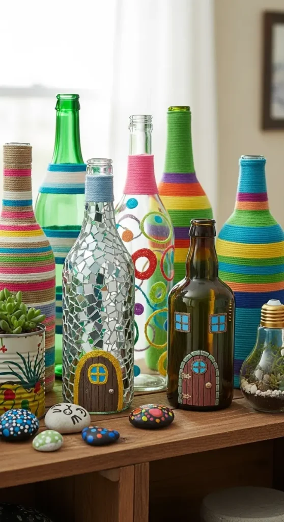 20 DIY Quirky Home Decor | Creative Ideas to Transform Your Space 19 Recycled Bottle Decor