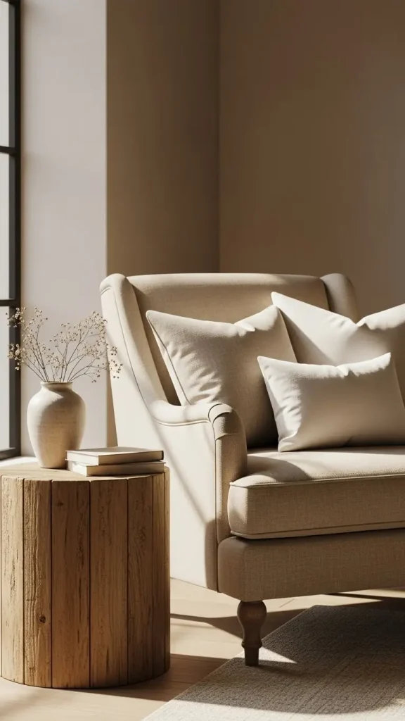 21 Neutral Aesthetic Home Decor | Serene & Stylish Ideas 19 Soft Upholstered Chairs