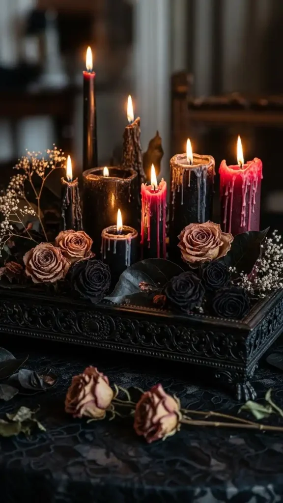 22 Romantic Gothic Home Decor| Dark, Elegant & Moody Ideas 20 Elegant Gothic Trays