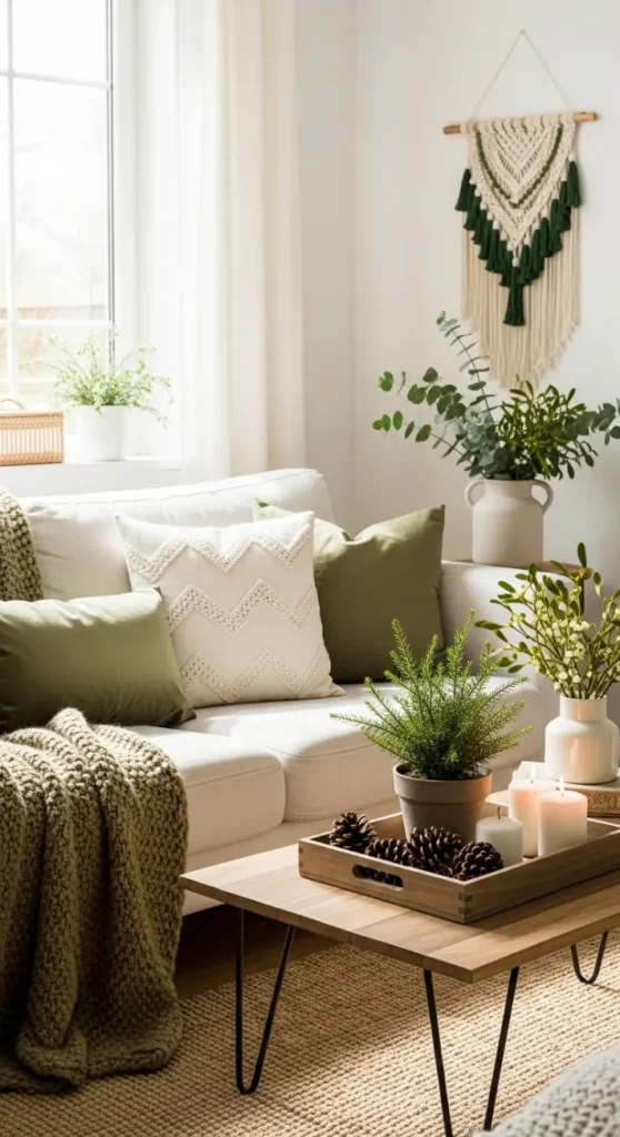 19 Green Aesthetic Home Decor | Fresh & Nature-Inspired Ideas 20 Green Seasonal Decor Styling